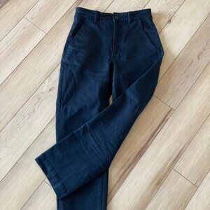 Everlane High Rise Wide Leg Ankle Jeans; Color: Black; Size: 0